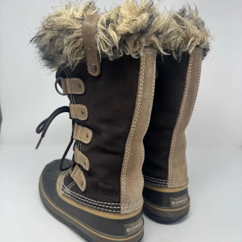 SOREL | Waterproof Removable Faux Fur Winter Boots Brown & Tan Women’s Size 7